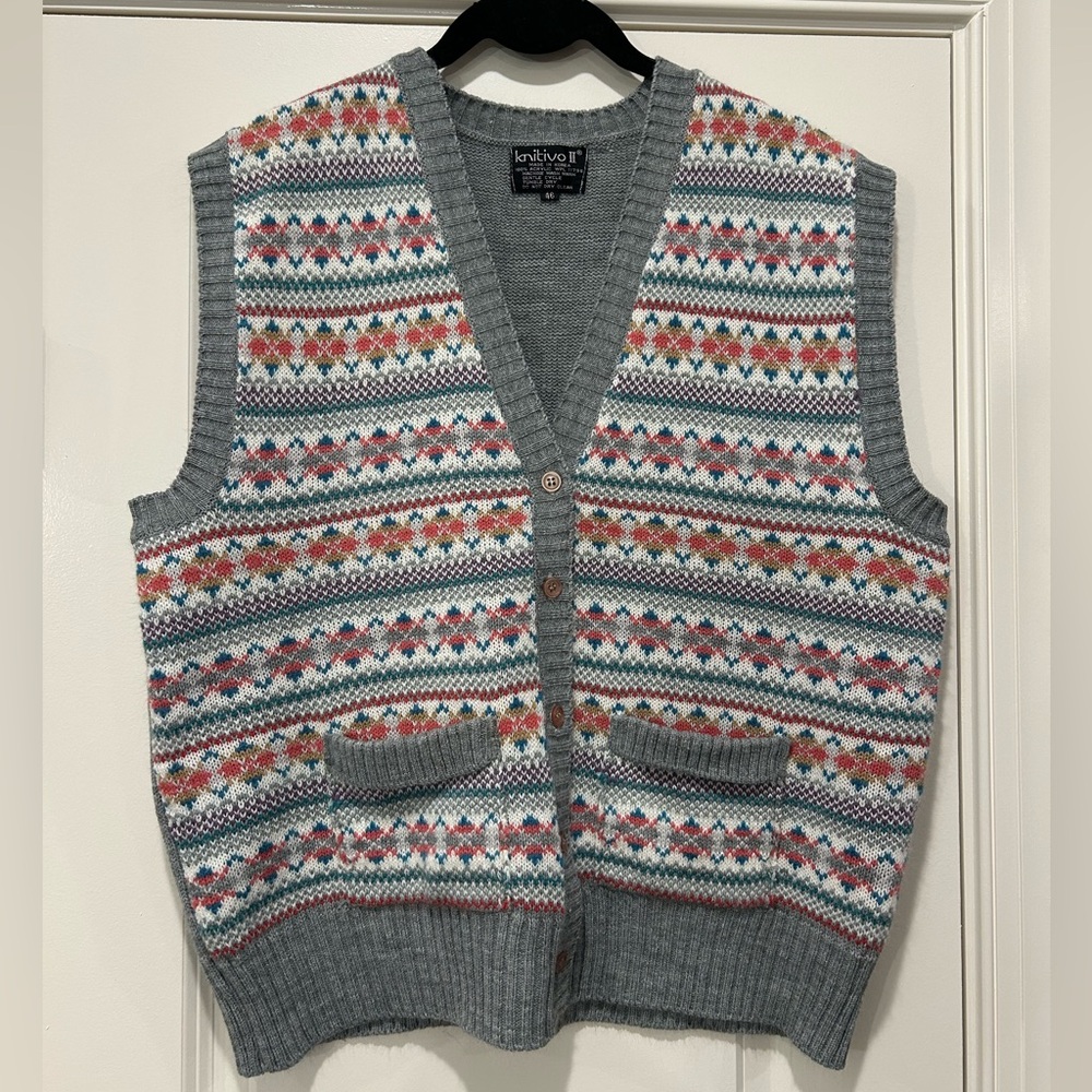 Vintage knit sweater vest